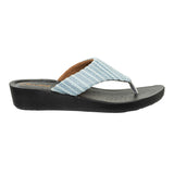 Inblu Women Striped Sky Blue Thong Sandal (PP42_SKY BLUE)