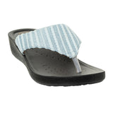 Inblu Women Striped Sky Blue Thong Sandal (PP42_SKY BLUE)