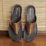 Inblu Women Copper Thong Style Flat Sandal with Laser Cut Upper (PP75_COPPER)
