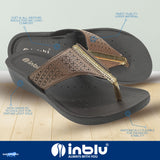 Inblu Women Copper Thong Style Flat Sandal with Laser Cut Upper (PP75_COPPER)