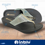 Inblu Women Mist Green Thong Style Flat Sandal with Laser Cut Upper (PP75_M.GREEN)