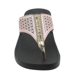 Inblu Women Pink Thong Style Flat Sandal with Laser Cut Upper (PP75_PINK)