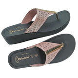 Inblu Women Pink Thong Style Flat Sandal with Laser Cut Upper (PP75_PINK)