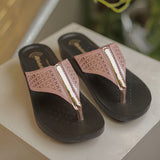 Inblu Women Pink Thong Style Flat Sandal with Laser Cut Upper (PP75_PINK)