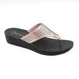 Inblu Women Pink Thong Style Flat Sandal with Laser Cut Upper (PP75_PINK)