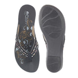 Aerowalk Women Slipper #QT05 - BLACK