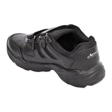AEROWALK Black Cushioned Insole with Lightweight EVA Sole & Anti-Skid Technology Pull On School Shoes for Boys & Girls (SS01)