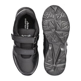 AEROWALK Black Cushioned Insole with Lightweight EVA Sole & Anti-Skid Technology Pull On School Shoes for Boys & Girls (SS01)