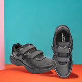 AEROWALK Black Cushioned Insole with Lightweight EVA Sole & Anti-Skid Technology Pull On School Shoes for Boys & Girls (SS01)