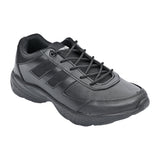 AEROWALK Black Cushioned Insole with Lightweight EVA Sole & Anti-Skid Technology Lace-Up School Shoes for Boys (SS02)