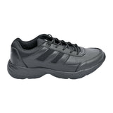 AEROWALK Black Cushioned Insole with Lightweight EVA Sole & Anti-Skid Technology Lace-Up School Shoes for Boys (SS02)