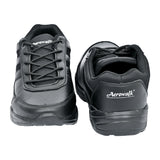 AEROWALK Black Cushioned Insole with Lightweight EVA Sole & Anti-Skid Technology Lace-Up School Shoes for Boys (SS02)