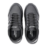 AEROWALK Black Cushioned Insole with Lightweight EVA Sole & Anti-Skid Technology Lace-Up School Shoes for Boys (SS02)