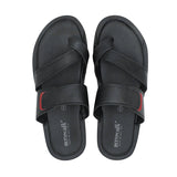 Aerowalk Men Black Floater Sandal with Slip-on Closure (TM60_BLACK)