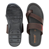 Aerowalk Men Brown Floater Sandal with Slip-on Closure (TM60_BROWN)