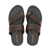 Aerowalk Men Brown Floater Sandal with Slip-on Closure (TM60_BROWN)