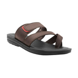 Aerowalk Men Brown Floater Sandal with Slip-on Closure (TM60_BROWN)