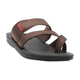 Aerowalk Men Brown Floater Sandal with Slip-on Closure (TM60_BROWN)