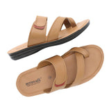 Aerowalk Men Camel Floater Sandal with Slip-on Closure (TM60_CAMEL)