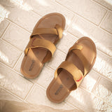 Aerowalk Men Camel Floater Sandal with Slip-on Closure (TM60_CAMEL)