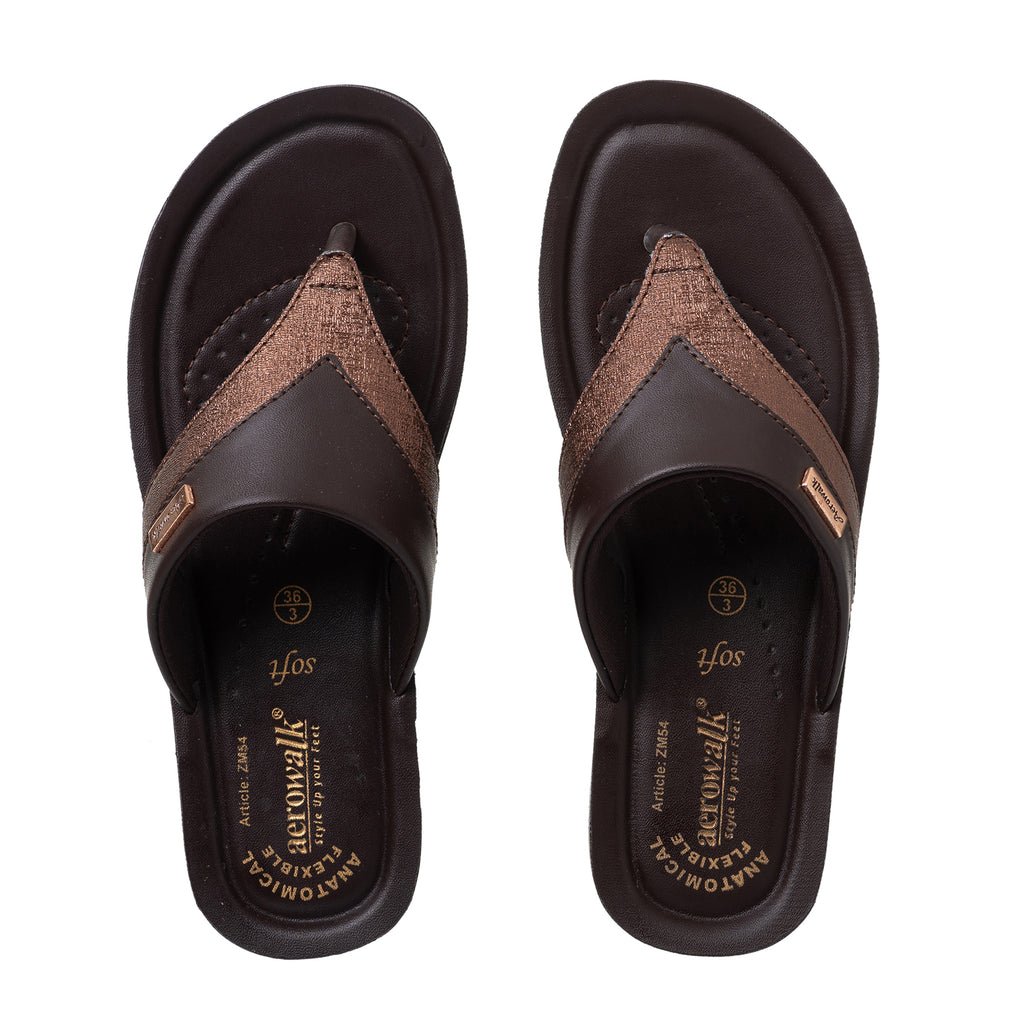 Aerowalk Women Copper Thong Sandal (ZM54_COPPER)