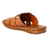 Aerowalk Men Tan Mule Style Sandal with Buckle Upper Styling & Slip-on Closure (ZT62_TAN)