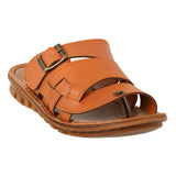 Aerowalk Men Tan Mule Style Sandal with Buckle Upper Styling & Slip-on Closure (ZT62_TAN)