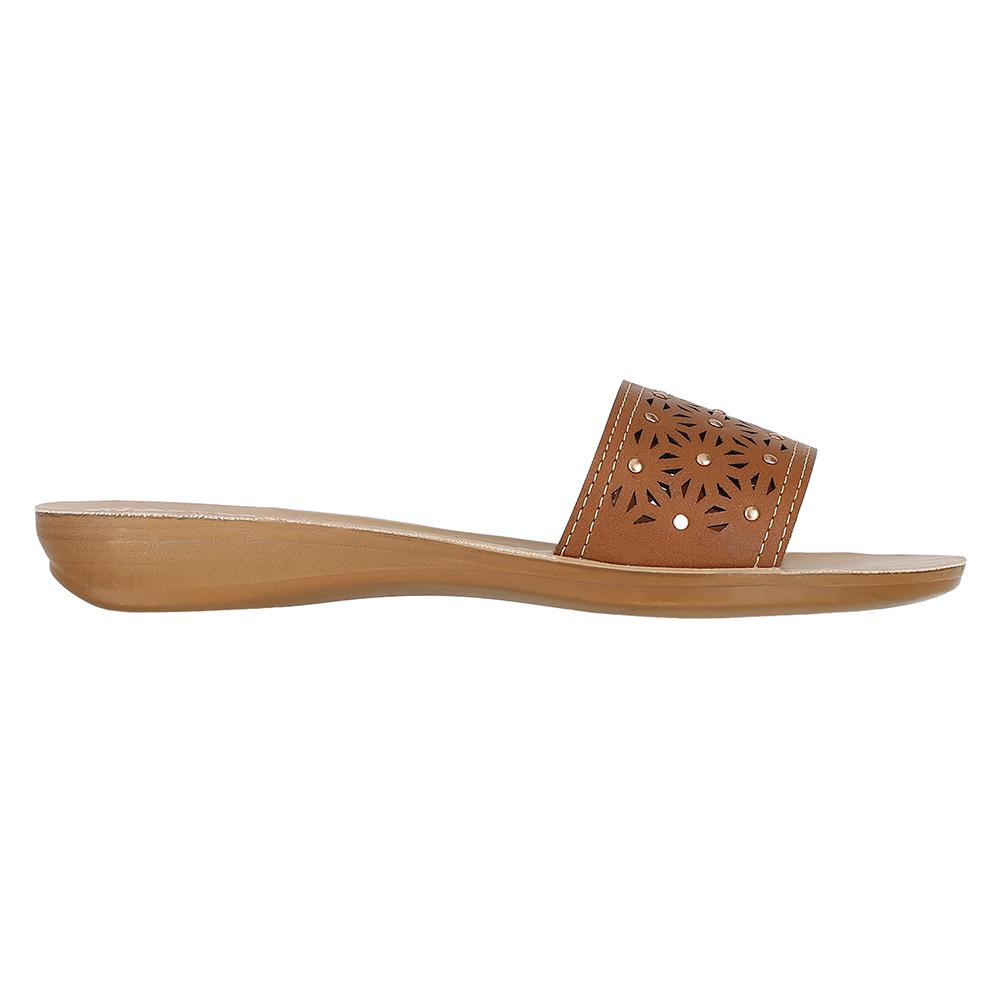 Aerowalk Women Slip-ons #11A8 - TAN