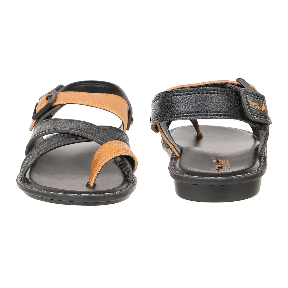 AEROWALK Men Sandal #1999 - BLACK & TAN