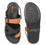AEROWALK Men Sandal #1999 - BLACK & TAN
