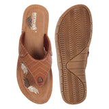 Aerowalk Women Slipper #9203 - TAN