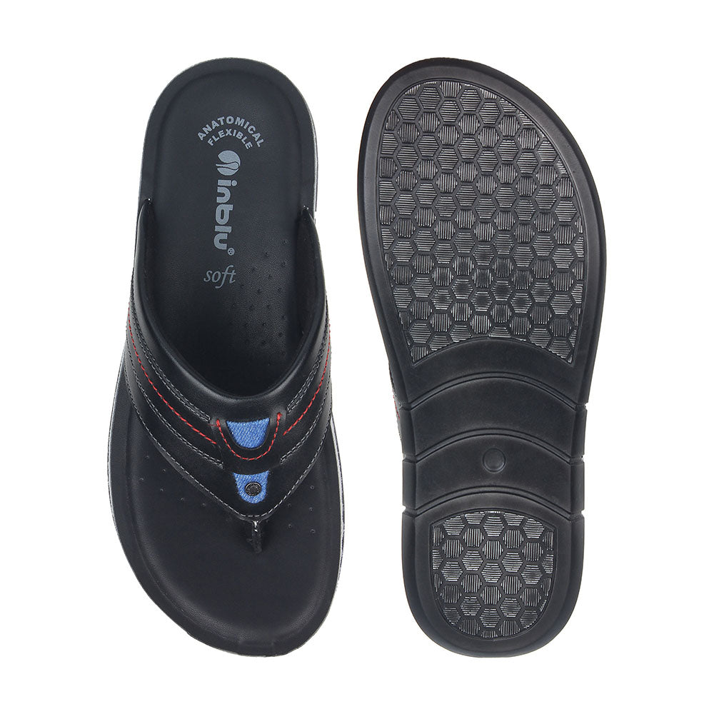 Inblu Men Slipper #9728 - BLACK