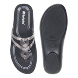 Inblu Women Slipper #AD54 - GUN METAL