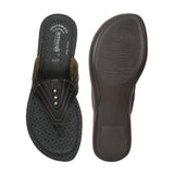 Aerowalk Women Slipper #BI85 - BLACK