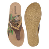 Aerowalk Women Slipper #CO64 - BROWN & BEIGE