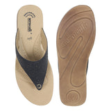 Aerowalk Women Slippers #MZ45 - BLACK