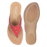 Aerowalk Women Slipper #NB19 - RED