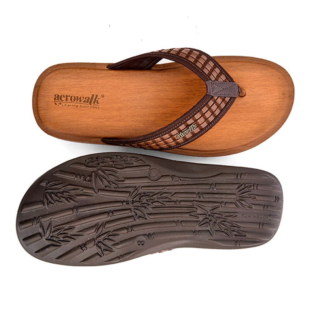 Aerowalk Men Slipper #1733 - BROWN