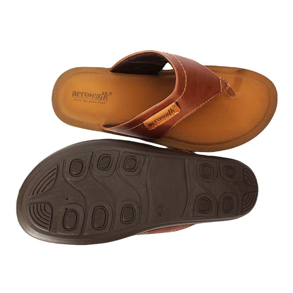 Aerowalk Men Slipper #4378 - BROWN