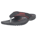 Aerowalk Men Slipper #5839 - BLACK & RED