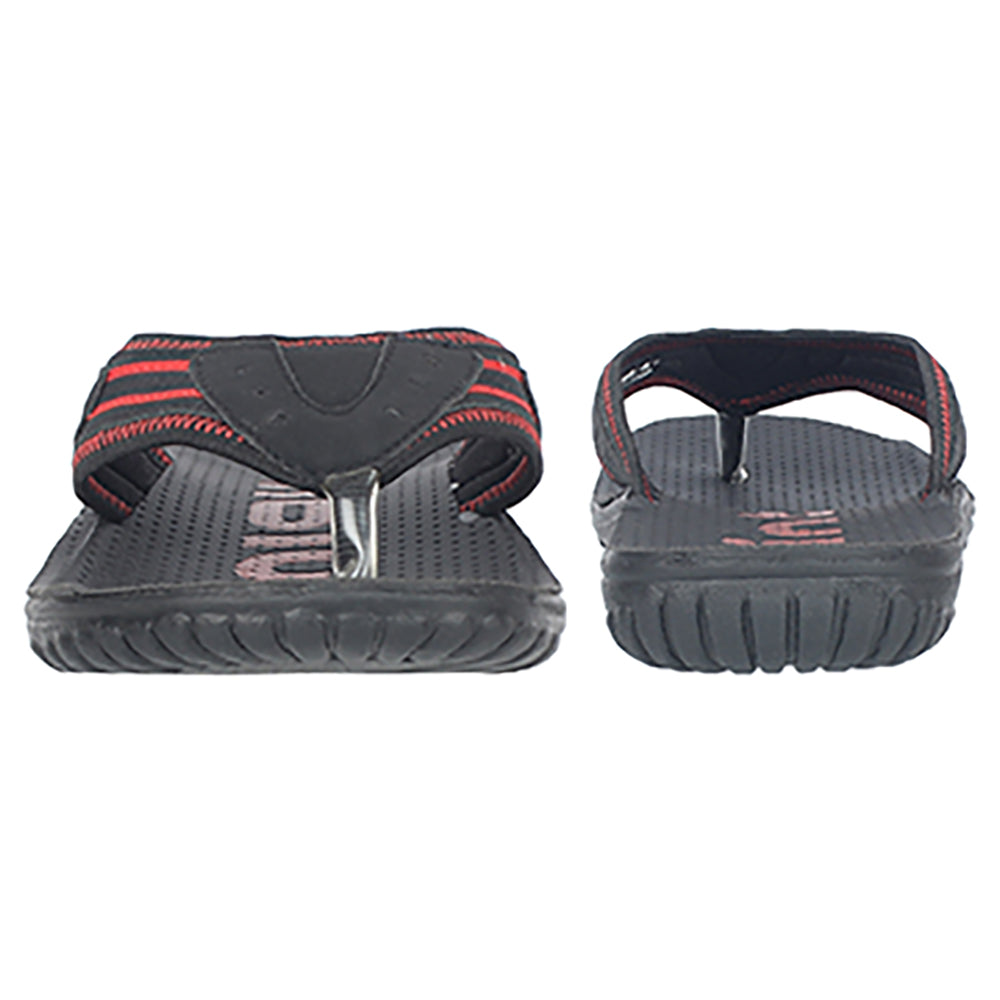 Aerowalk Men Slipper #5839 - BLACK & RED