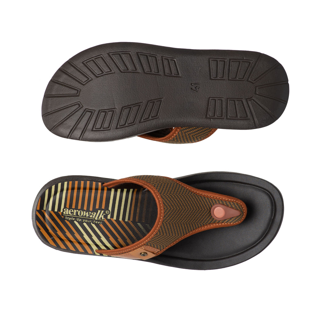 Aerowalk Men Slipper #7544 - TAN