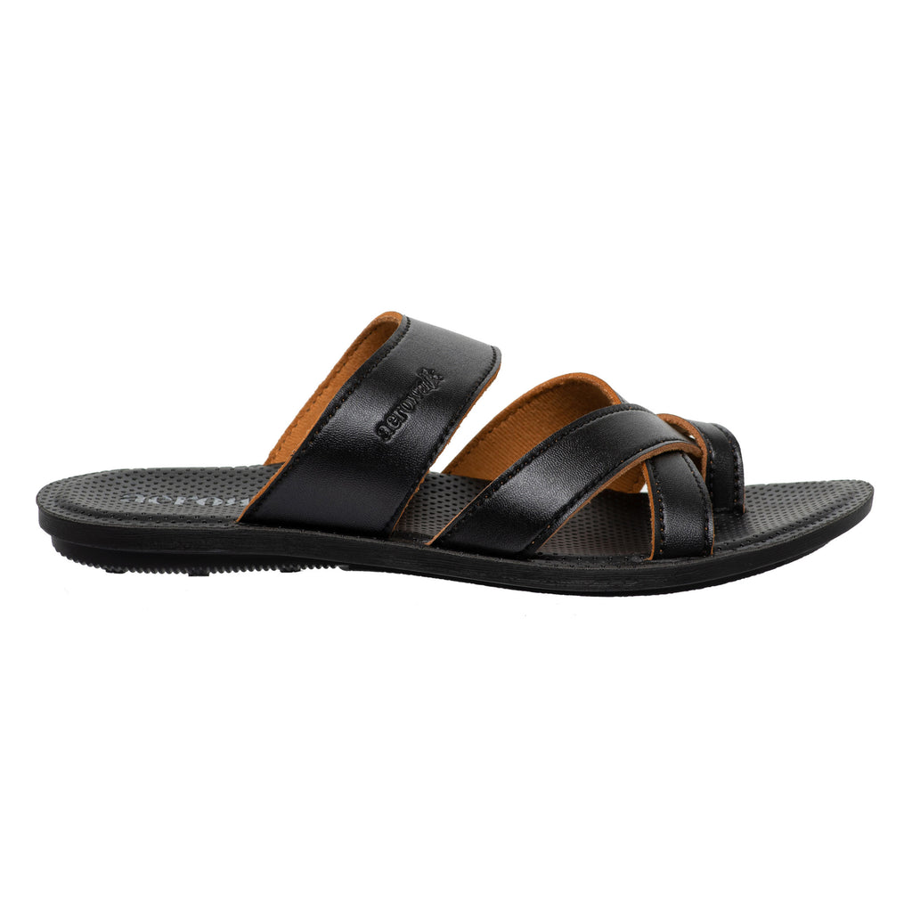 Aerowalk	Men	Slipper #DH76 - BLACK