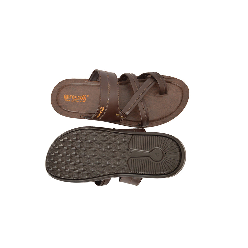 Aerowalk Men Slipper #NV31 - BROWN