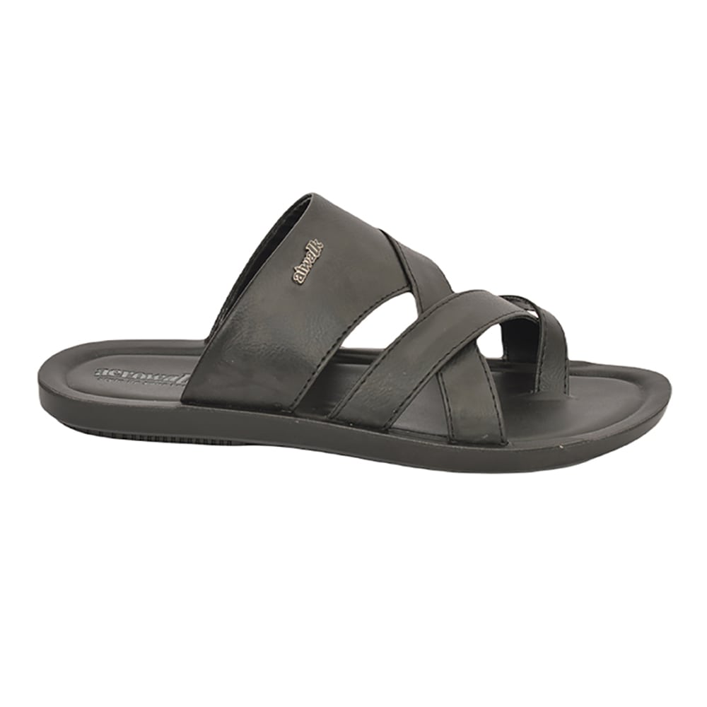 Aerowalk Men Slipper #NV60 - BLACK