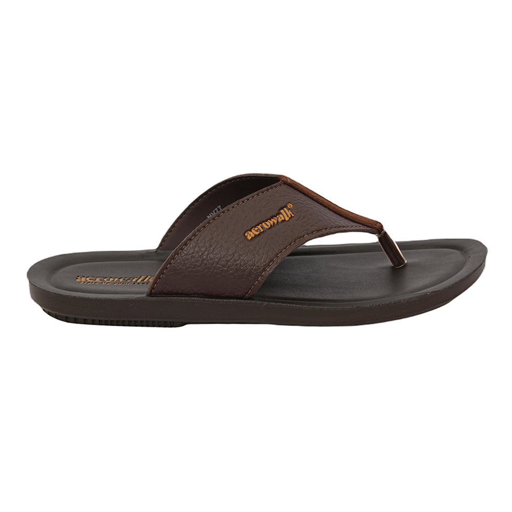 Aerowalk Men Slippers #NV77 - BROWN