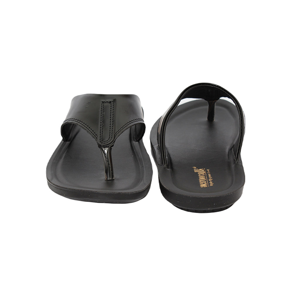 Aerowalk Men Slippers #NV78 - BLACK