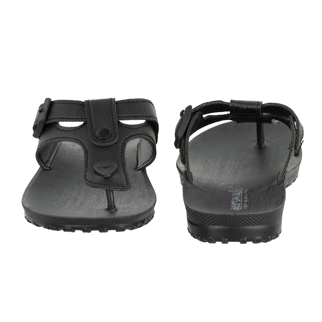 Aerowalk Men Slipper #RG93 - BLACK