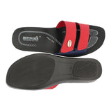 Aerowalk Women Slipper #0423 - RED & BLUE