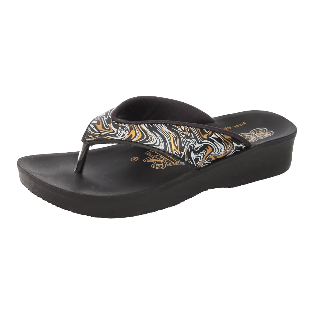 Aerowalk	Women Slipper #08EE - BLACK